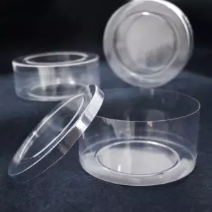 Clear Round Plastic Container